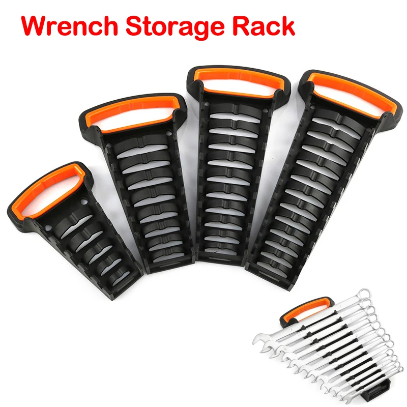 Plastic Wrench Organizer Tray Sockets Storage Tools Rack Sorter Standard Spanner Holders Wrench Holder Storage Organizer