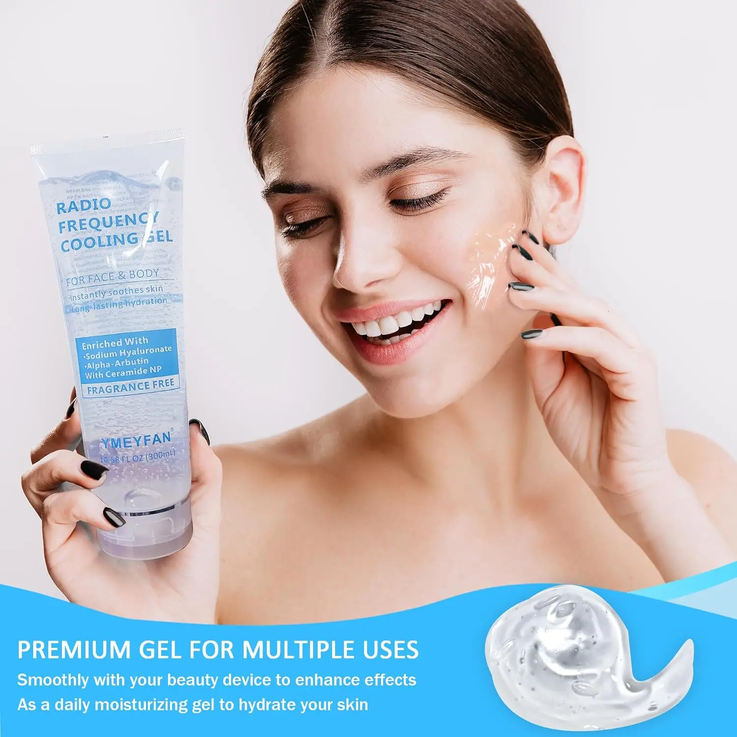 3 unids/lote Gel refrescante para depilación láser IPL Gel de ultrasonido Conductor ácido hialurónico Gel conductor hidratante EMS RF