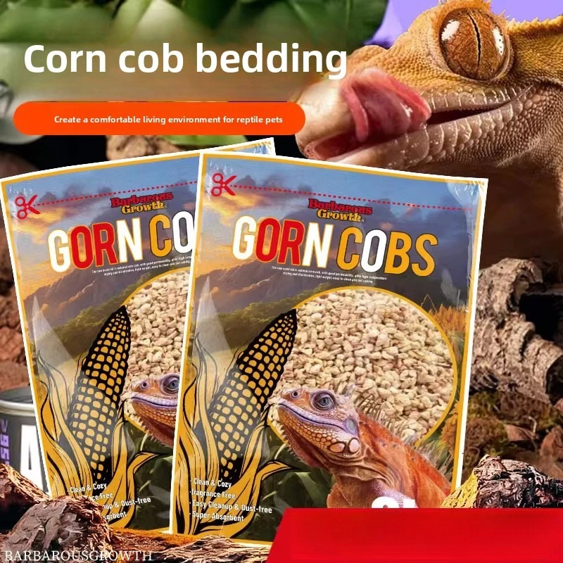 Barbarous Growth Corn Cob Bedding-Natural Absorbent Litter for Lizards,Hamsters,Parrots,Small Pets-Odor Control&Substrate