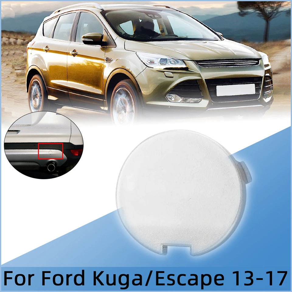 

For Ford Escape Kuga 2013 2014 2015 2016 2017 DV4517K922A Car Accessories Rear Bumper Tow Hook Cover Cap Towing Eye Trailer Lid