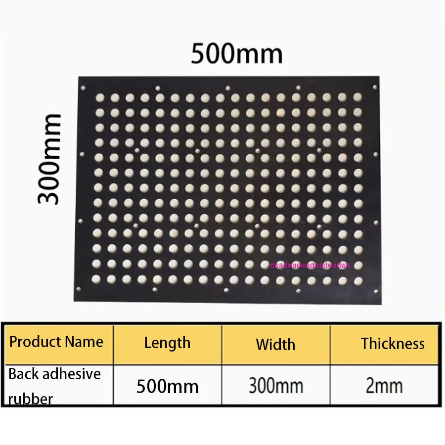 Vacuum suction cup protection pad CNC machining rubber porous accessories with adhesive positioning holes