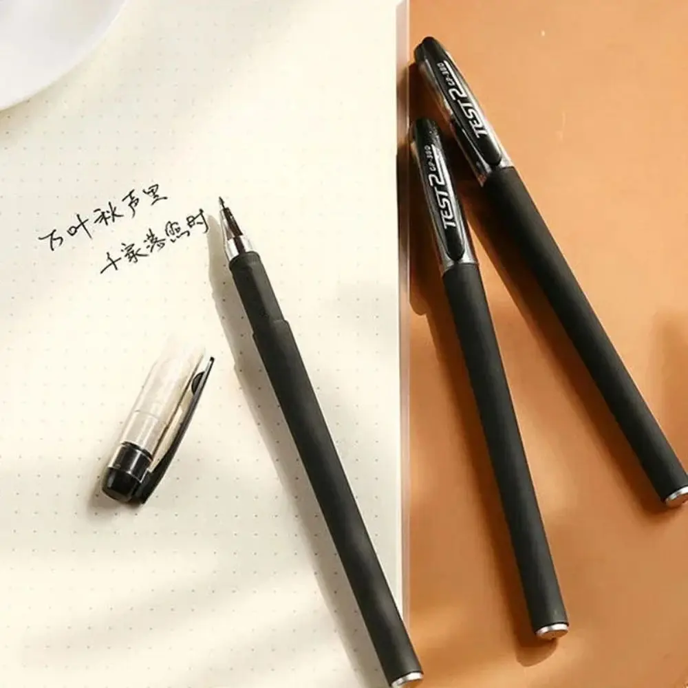 5pcs Office Accessories 0.5mm Gel Pen Black/Blue/Red Frosted Ballpoint Pens Signature Neutral Pens Carbon Pen Drawing