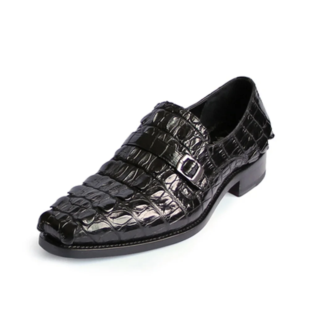 hulangzhishi new crocodile leather male formal shoes  business  leisure  Pure manual  Men