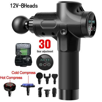 Fascia gun, professional massage gun with hot and cold head electric percussion fascia gun tissue muscle Relax Relax Fitness Relax Fascia gun, professional massage gun with hot and cold head electric percussion fascia gun tissue muscle Relax Relax Fitness Relax
