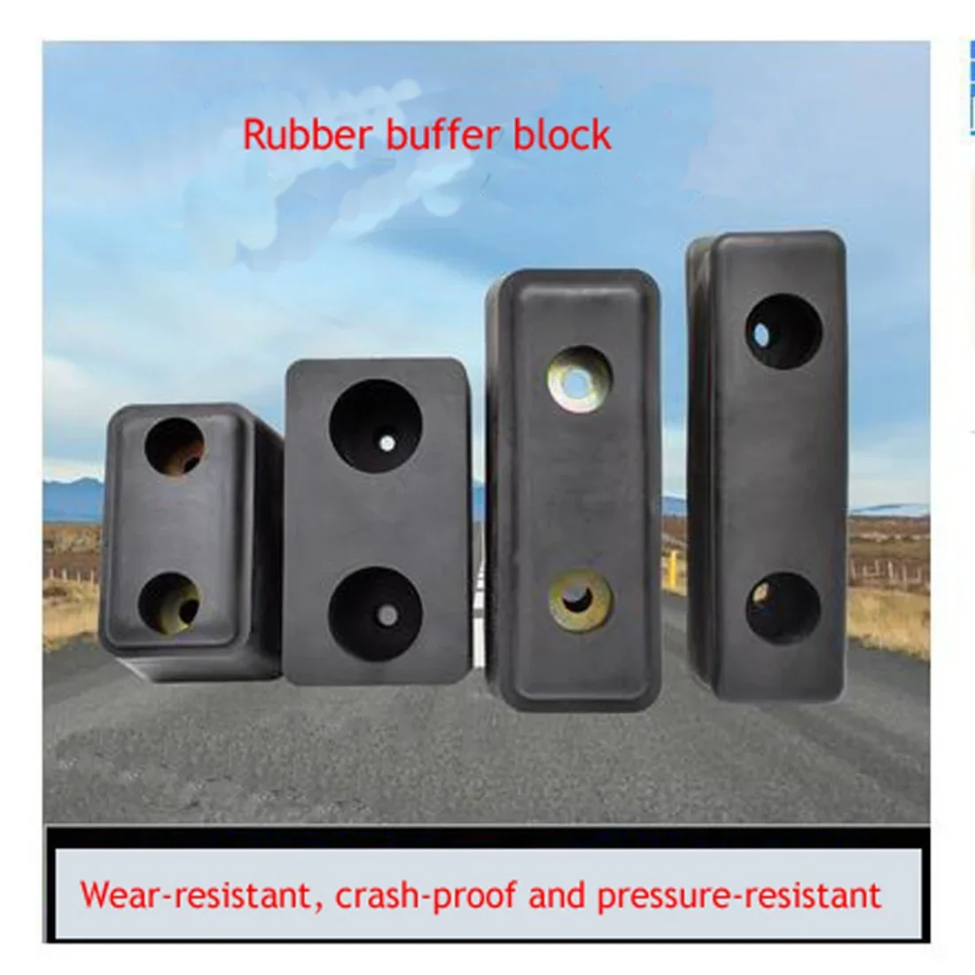 

Anti-Collision Rubber Buffer Block For Large Trucks Square/Round Cushion Shock Absorber