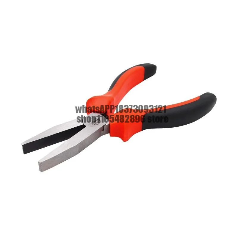 Flat-nose pliers, toothless flat-mouth pliers, flat-mouth manual pliers, 6-inch 5-inch carbon steel with springs
