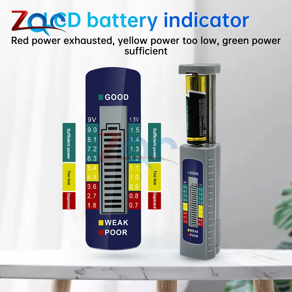New Universal For AAA AA Button Cell Battery Capacitance Diagnostic Tool Digital Battery Tester LCD Display Battery Tester