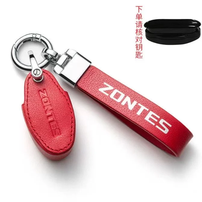 

Leather Motorcycle Key Case for Zontes Kiden GK350 125m 150m 150D 368E 368g 368D 368m 350D 350m ZT350-D Keychain Cover Shell Fob