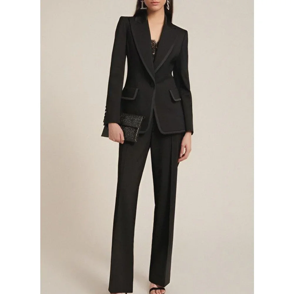 Women's Set Women's Two-piece Suit Jacket Pants Suit Work Wear Business Casual Comfortable  Fashion Design