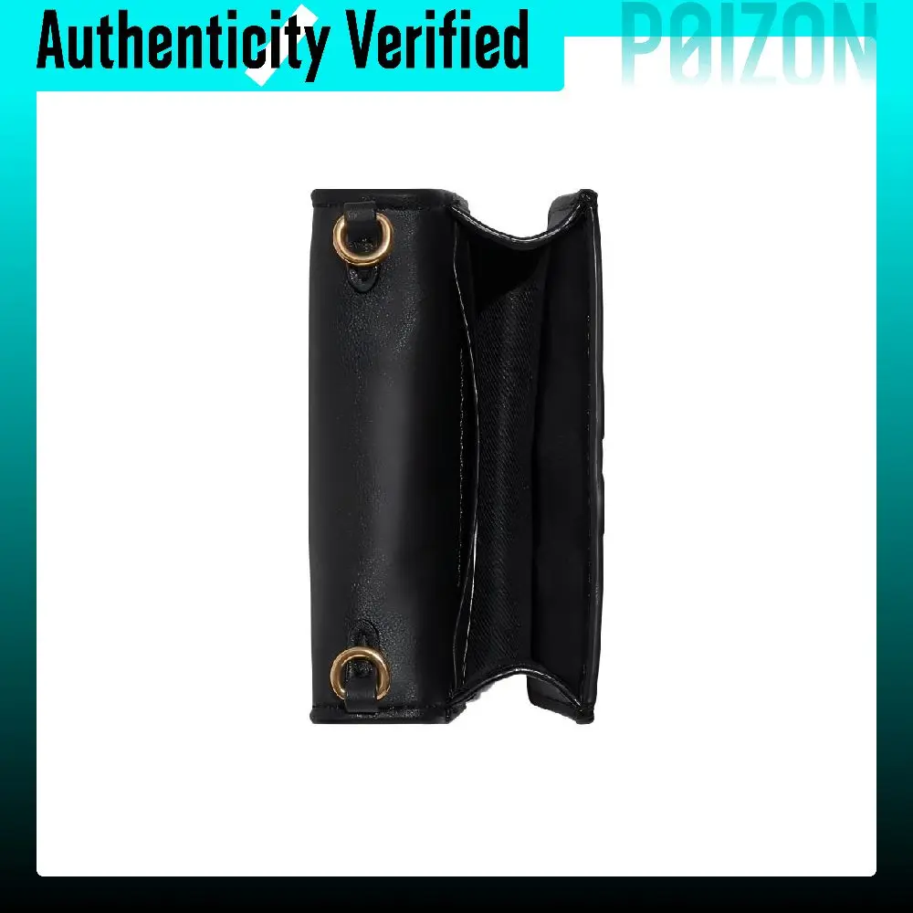COACH Wallet Cow Leather Crossbody Bags Mini Women's Black C7361-IMBLK - view 6