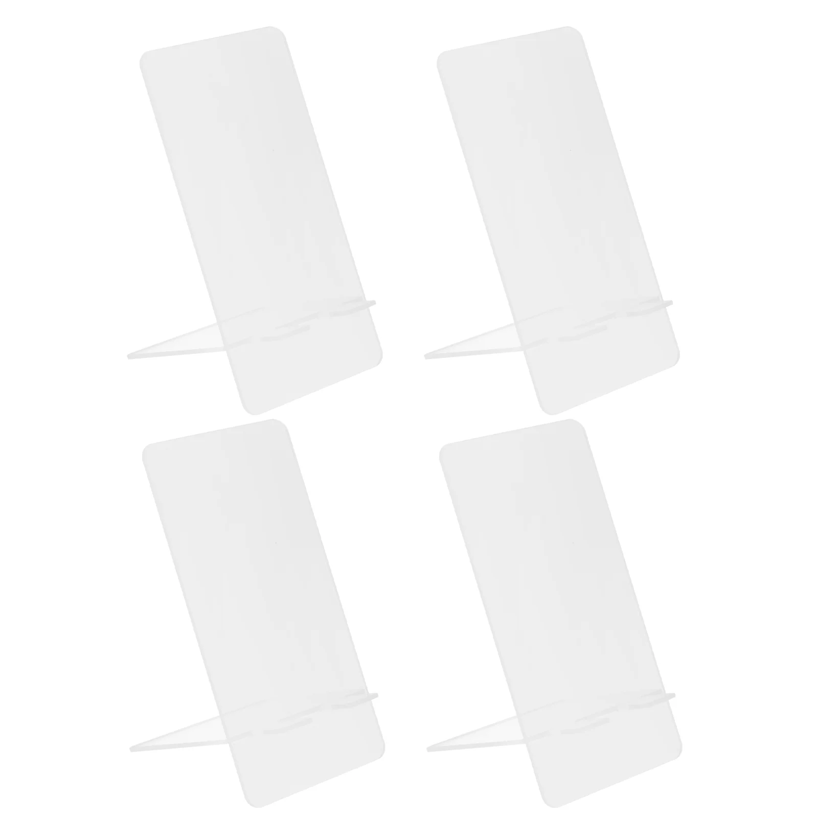 4 Pcs Computer Writing Board Office Tabletop Whiteboard Cellphone Stand Message Desktop Bulletin Acrylic Memo Boards