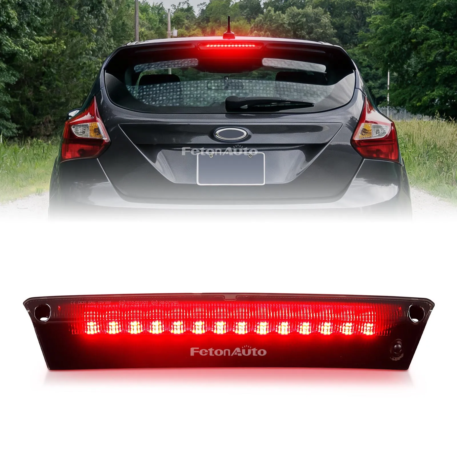 3e derde remlicht achterlicht stoplicht derde remlicht achter voor Ford Focus Hatchback Fiesta Hatchback