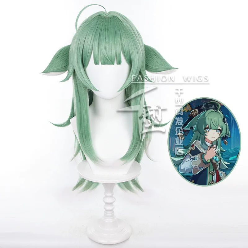 

Honkai Star Rail HuoHuo Cosplay Wig 66cm Long Green Gradient Wig Cosplay Anime Cosplay Wigs Heat Resistant Synthetic Wigs