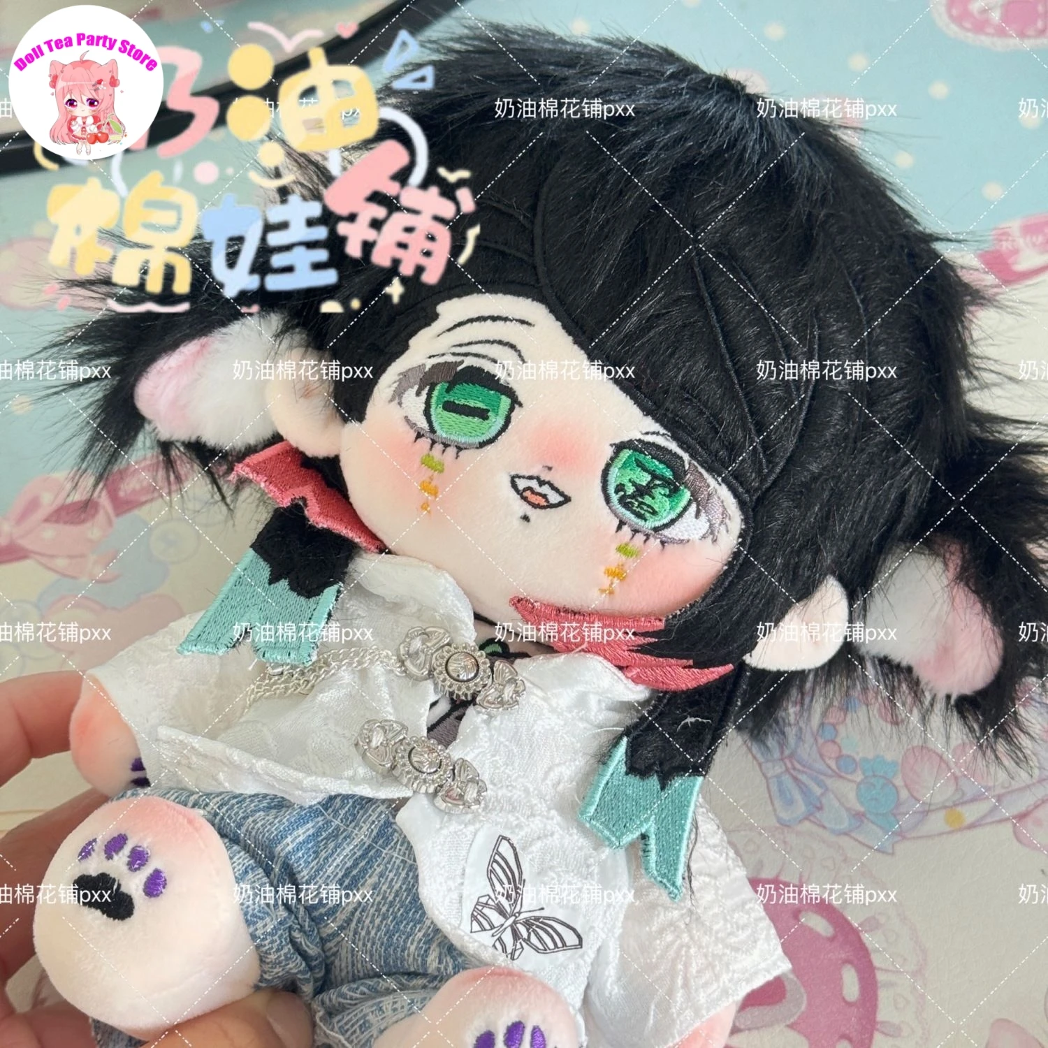 

Anime Enmu Dream Demon Slayer Cute Plush Cotton Doll Cosplay Cartoon Dress Up Clothes Stuffed Body Plushies Figures