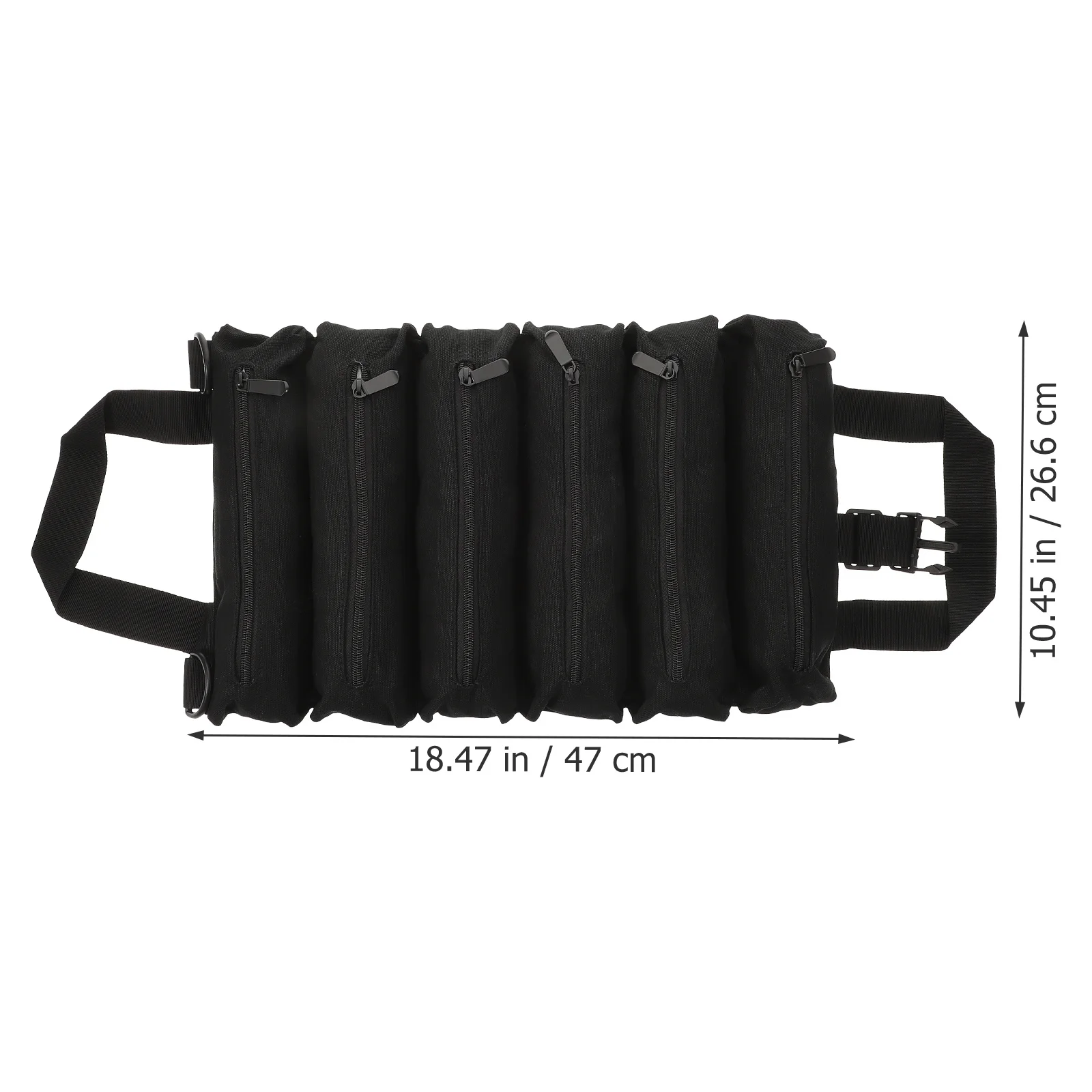 Gereedschapsrol 6-zakken canvas ritszakje Heavy Duty Auto Tool Organizer Compacte draagbare moersleuteltas Canvas etui organizer