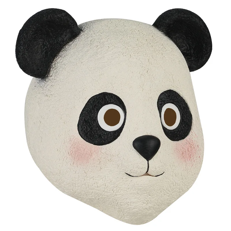 Latex-Pandamaske Lustige Tiermasken für Erwachsene Halloween-Party-Kostüm – Detail 4