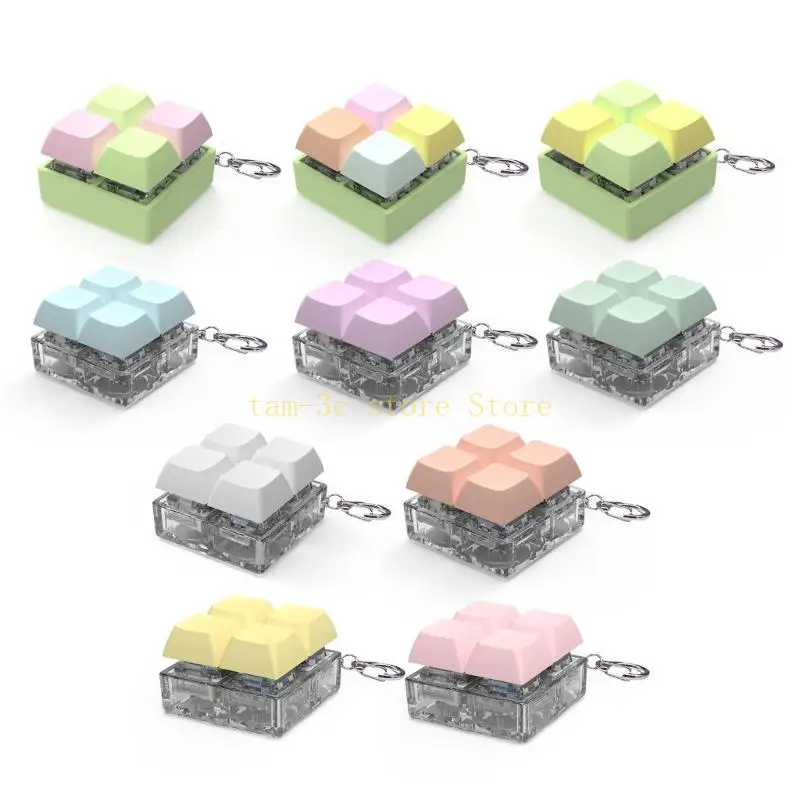 Switches Tester Keychain Pendant with LED Light for Testing Mechanical Keyboard D0UA