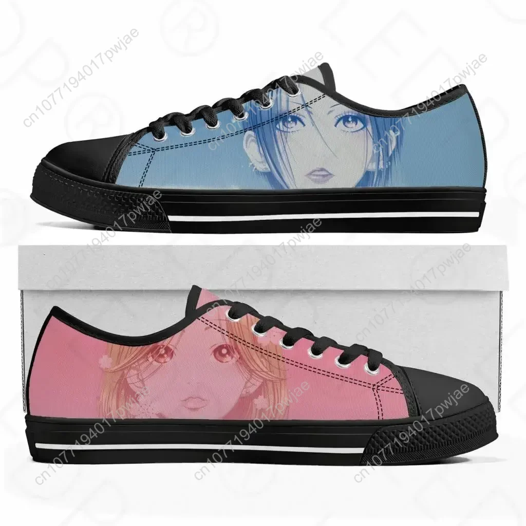 Manga NANA Osaki Komatsu Low Top Sneakers Mens Womens Teenager Canvas Sneaker High Quality Casual Couple Shoes Custom Shoe