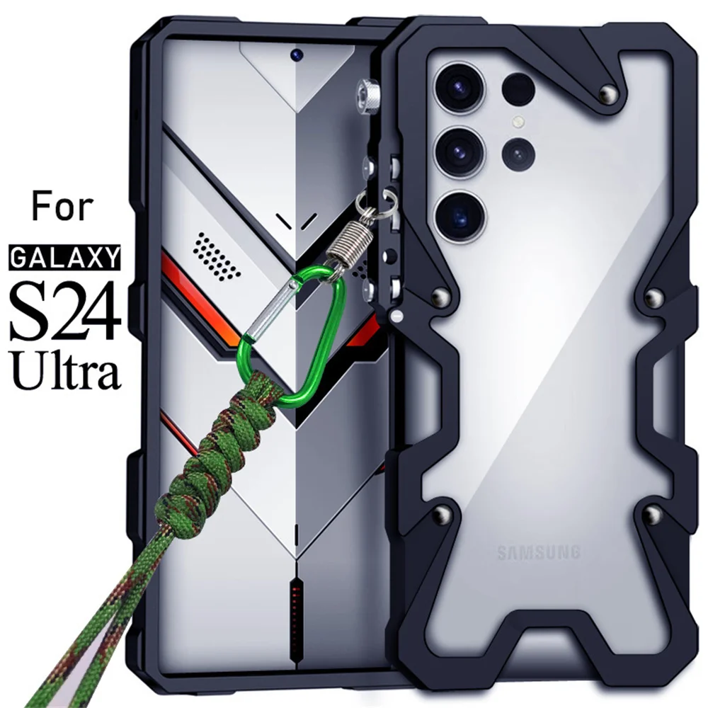 Shockproof Metal Bumper Case For Samsung Galaxy S22 S23 Ultra S20 S21 S22 S23 FE S24 Plus Note 20 S24 Ultra Case Aluminum Cover
