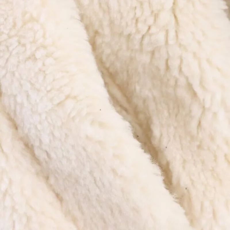 الفراء الاصطناعي بو الجلود تصميم معطف طويل الأكمام سترة المرأة شتاء دافئ شيك القمم ملابس خارجية نمط قاطرة