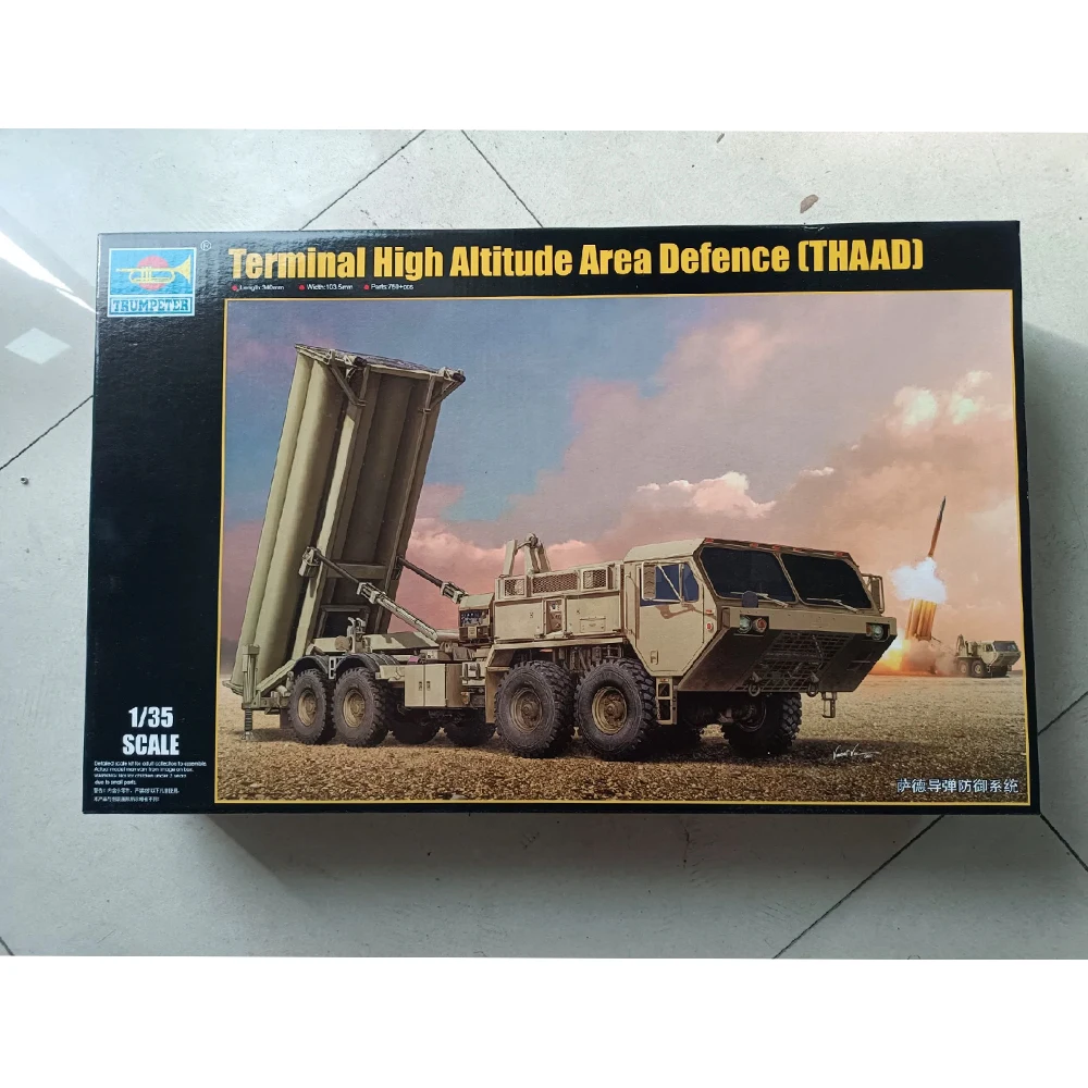Trumpeter 01054 1:35 Scale US Terminal High Altitude Area Defence THAAD Vehicle Car Plastic Building  Assembly Model Kit