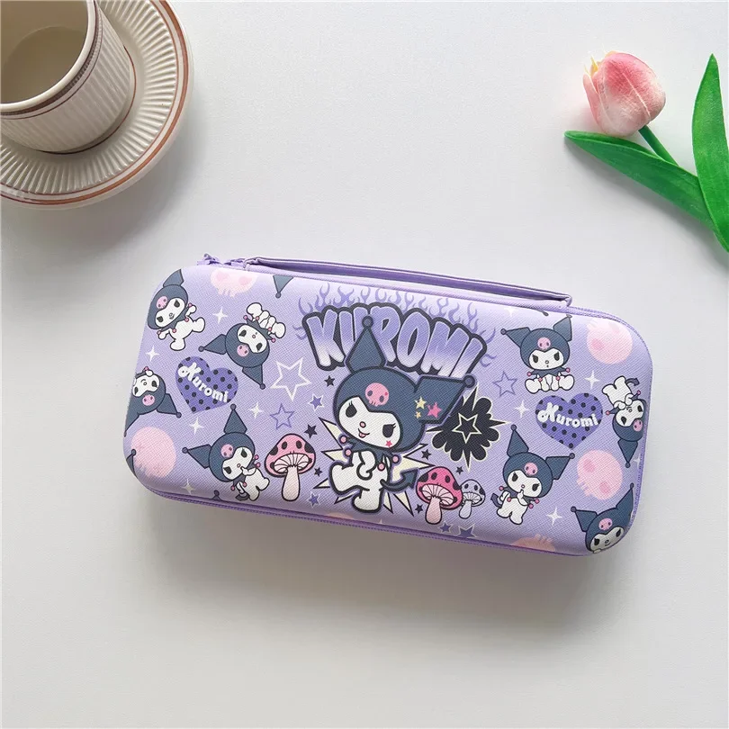 Portable Carrying Case Cartoon Kuromi Hello Kitty For Nintendo Switch OLED Lite Storage Bag Travel Hard Shell Game Accessories