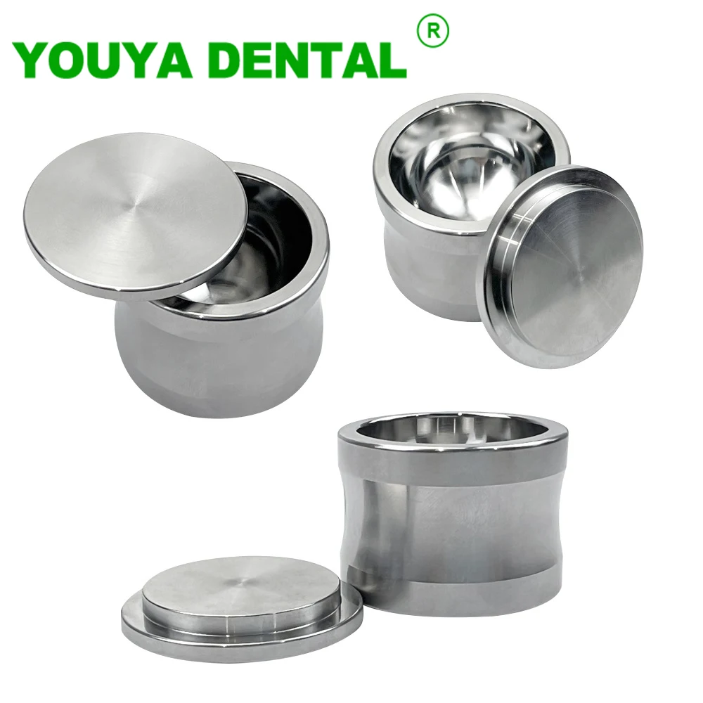 

Dental Bone Meal Mixing Bowl With Lid Stainless Steel Dentistry Implant Instrument Bone Powder Cup Mixing Bowl Dentist Tools