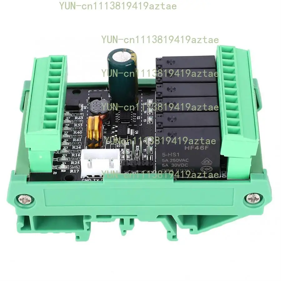 FX2N-14MR PLC Board Relay Output Module 8 In 6 Out 24VDC Power Supply With Base Analog 2AD 0-10V Input High-speed Counting