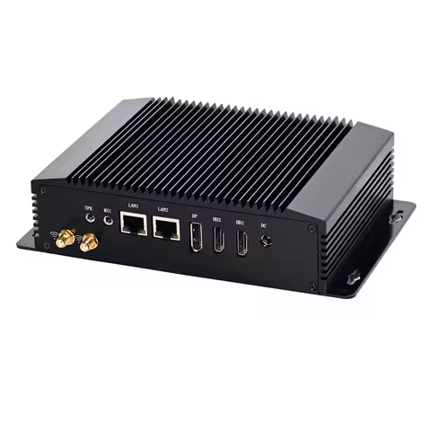 Fanless Mini PC Alder Lake N100 N95 Windows 11 Intel 12th DDR4 16GB RAM 512GB 2*HDMI 1*DP 2*COM Desktop Gamer Computer Work HTPC