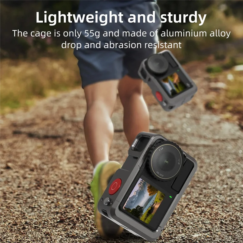 

【A42U】 Клетка для DJI Action 5 Pro Защитная рамка для DJI Action 4, защитная рамка из алюминиевого сплава для DJI Action 5 Pro/4