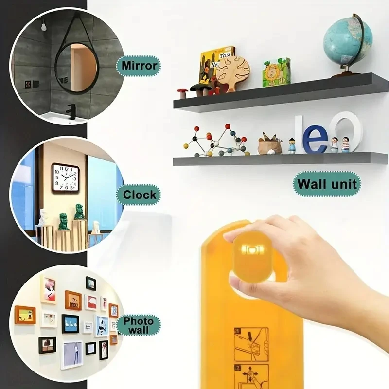 أداة تعليق الصور المزخرفة مع جهاز تحديد المستوى ، تحت السقف ، الساعات ، المرايا ، المعارض ، الصور
