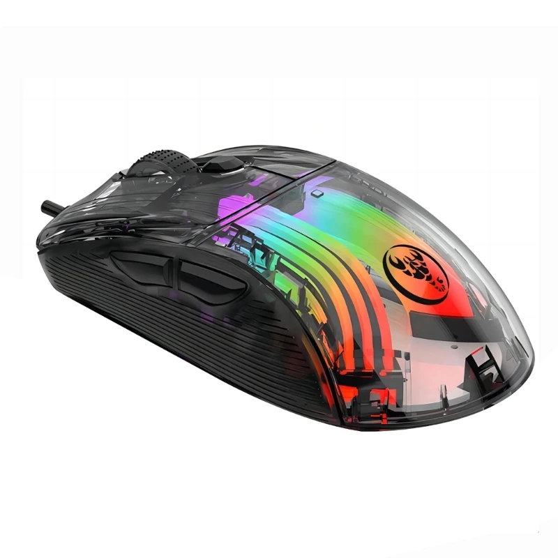 

Corded Gaming Mouse LED RGB Backlit 6 Adjustable 12800DPI 7 Programmable Buttons Ergonomic USB Mouse for Gamers Dropship