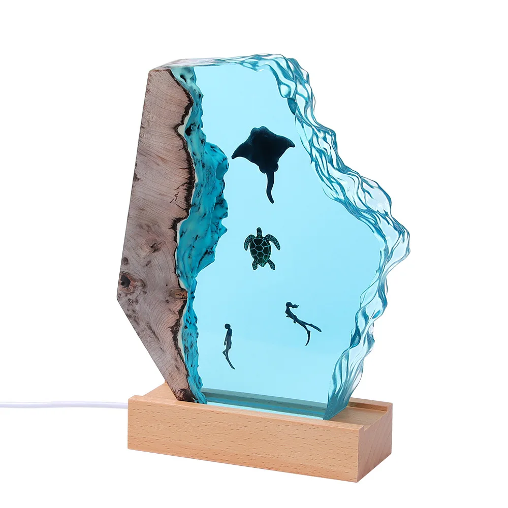 

European marine diver micro-landscape decoration travel commemorative gift epoxy resin handicraft ornament