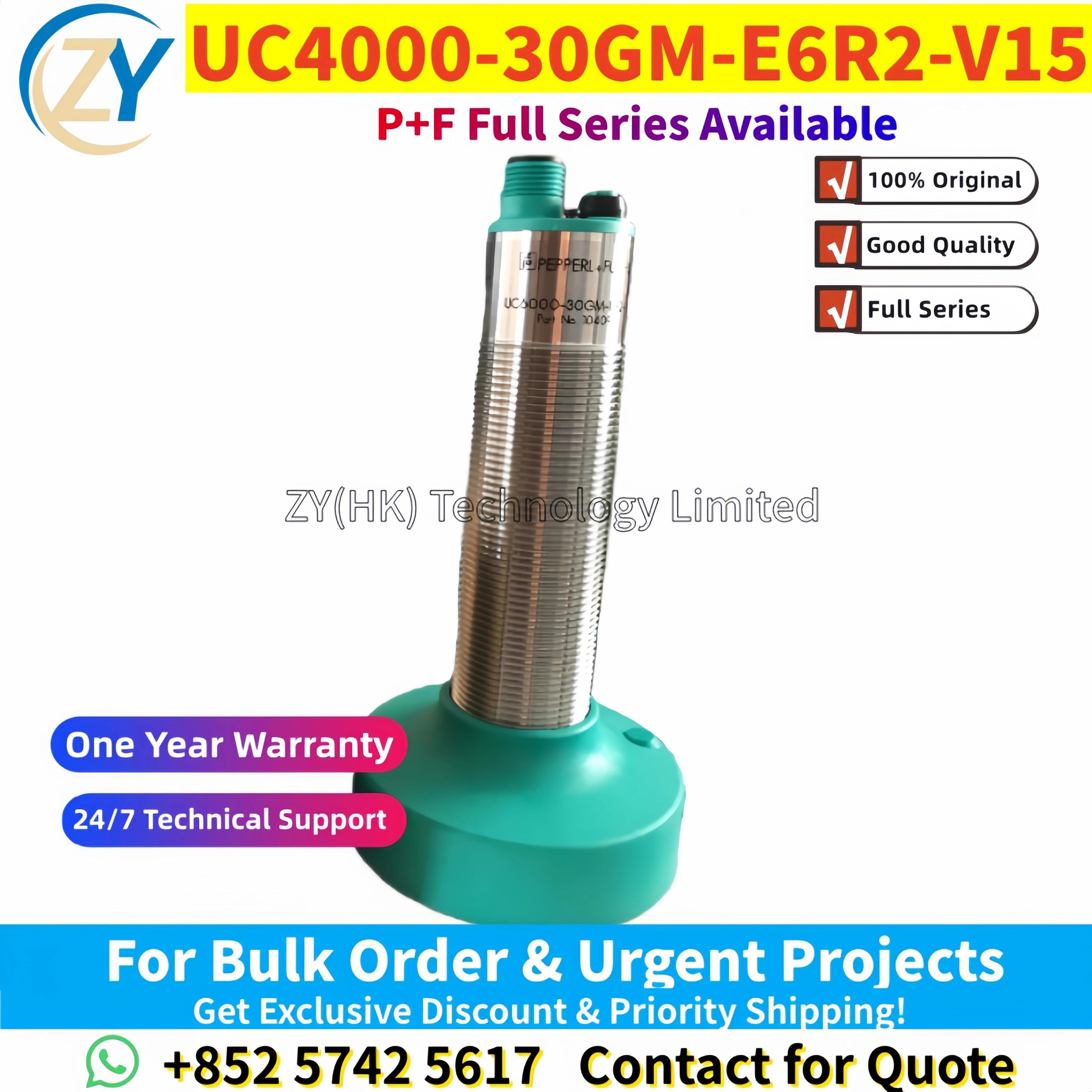100% Original UC4000 UC2000 UC6000 UC500 UC4000-30GM-E6R2-V15 104095 Ultrasonic Sensor 2-Programmable Switch