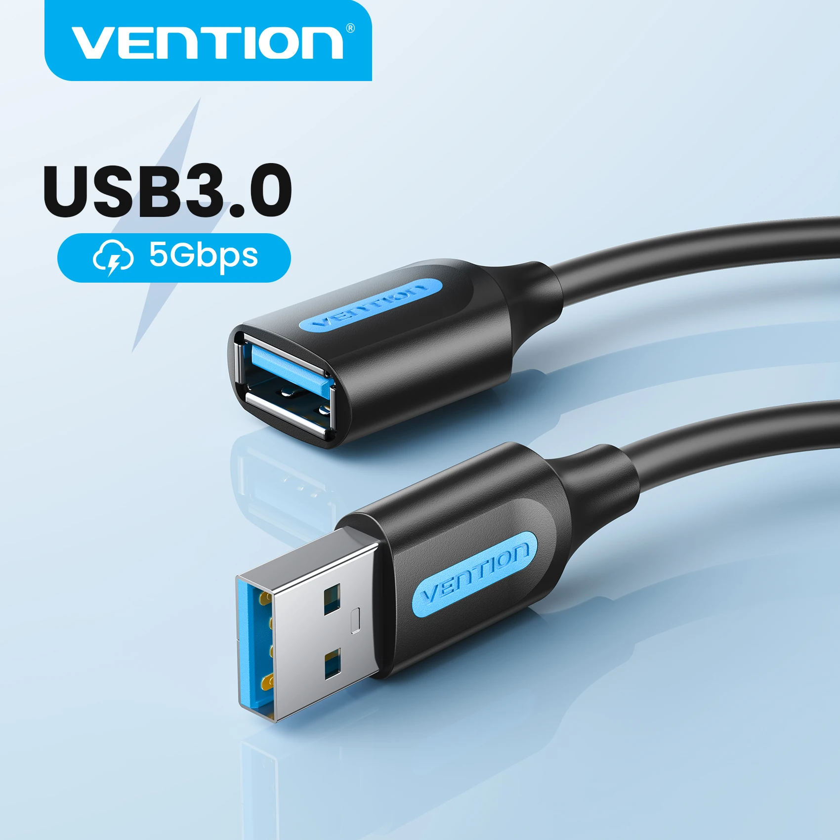 Vention usb Cabo de Extensão USB 3.0 Cabo de Dados para PC Smart computador portátil TV Xbox One SSD USB 3.0 2.0 cabo extensor Velocidade Rápida
