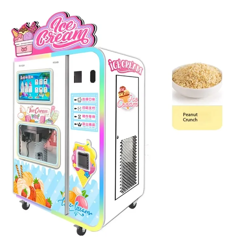 Wide Voltage Ice Cream Vending Machine Adapt Different Grid Voltage Global Use Unmanned Automatic Selling Machine