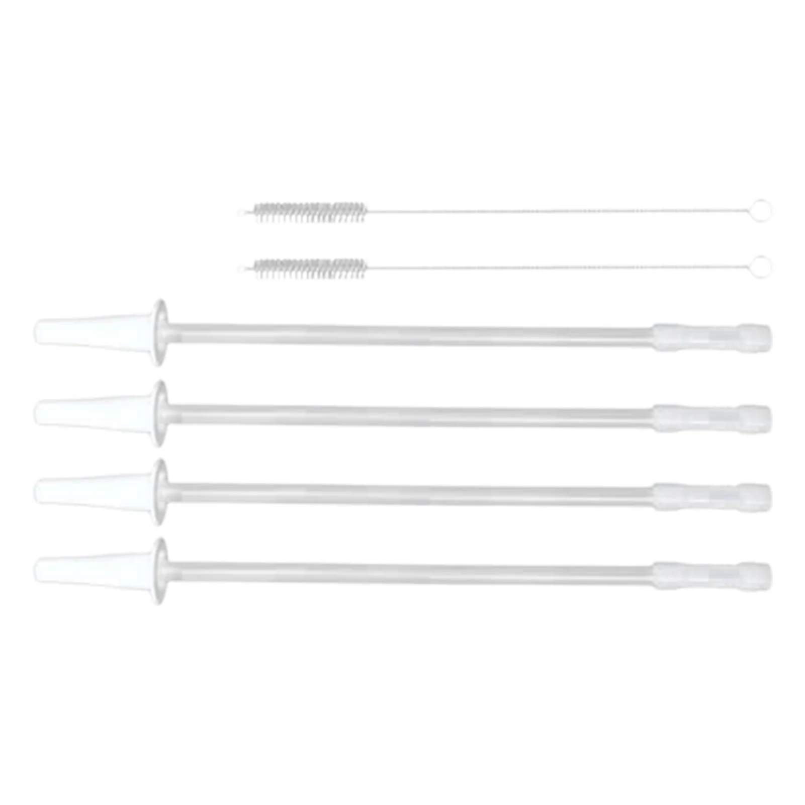 Water Bottle Straw Straws Replacement Reusable Straws For 1/Half Gallon Water Bottle With 2 Cleaning Brushes 4 Cuttable Straws