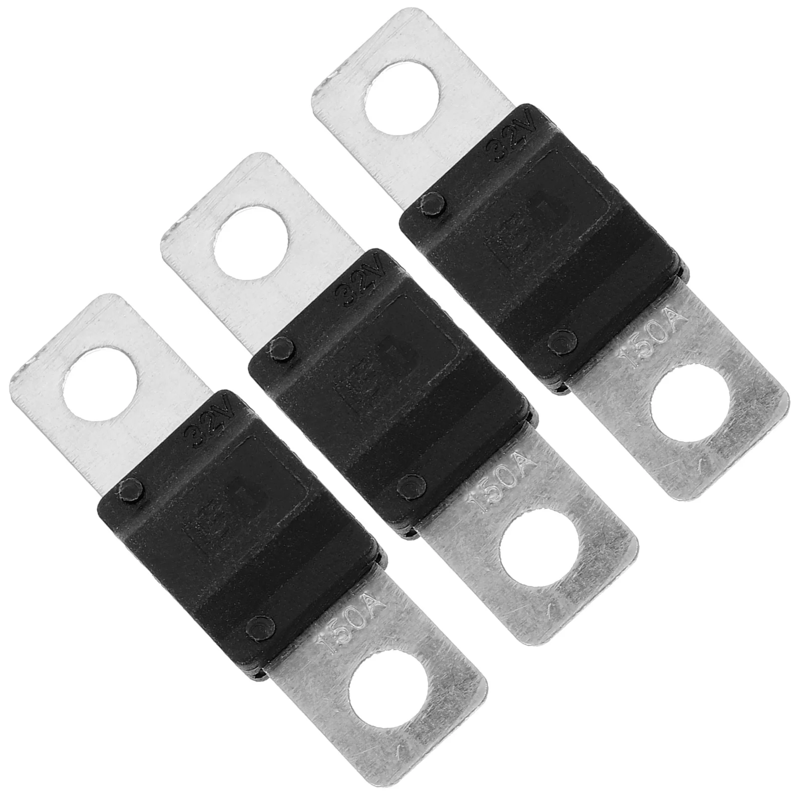 

3pcs Black 150A Car Fork Bolt Fuse Mini Automotive Replacement Fuse Box Kit for Circuit Protection Electrical System