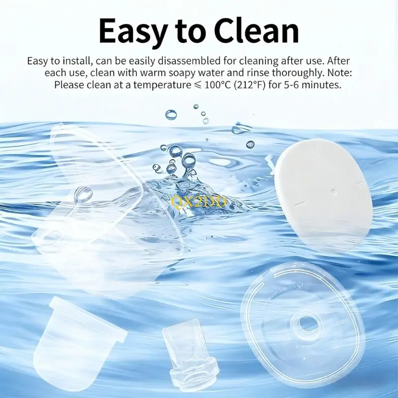 QX2D 5 in 1 Design Breast Accessory Set Includes 24mm/27mm Flange Collector Cup Membrane for S32/S39 Models