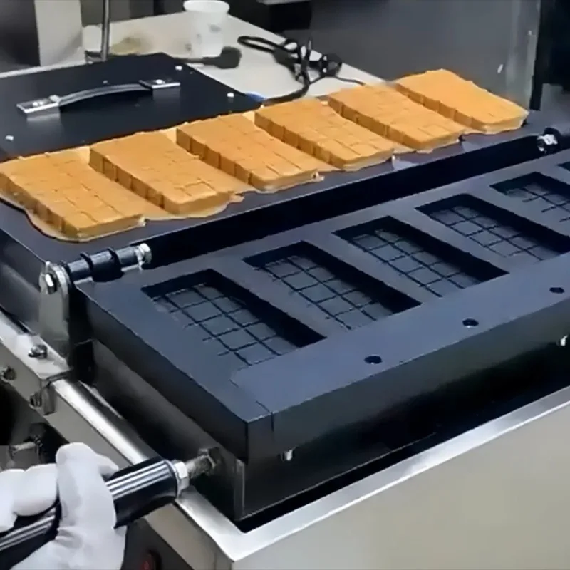 

Commercial Use Waffle Maker with Popsicle Mold Non Stick Pan Ice-cream Wafflea Machine