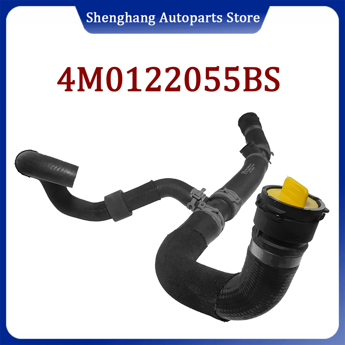 

4M0122055BS Coolant Hose with Quick Release Coupling Fits for Audi e-tron GT F8 2021- Q7 4M 2016- Q8 4M 2019- Touareg CR 2018-