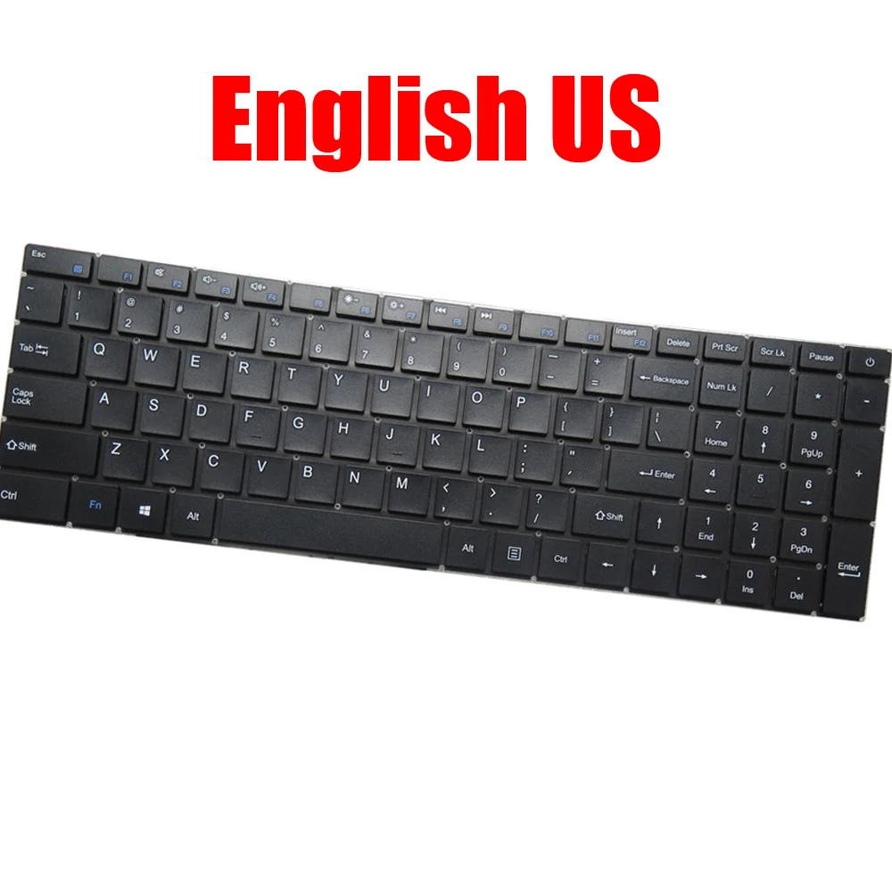 

Клавиатура для ноутбука DEXP Aquilon C15-ICP301, английская, американская, черная, новая