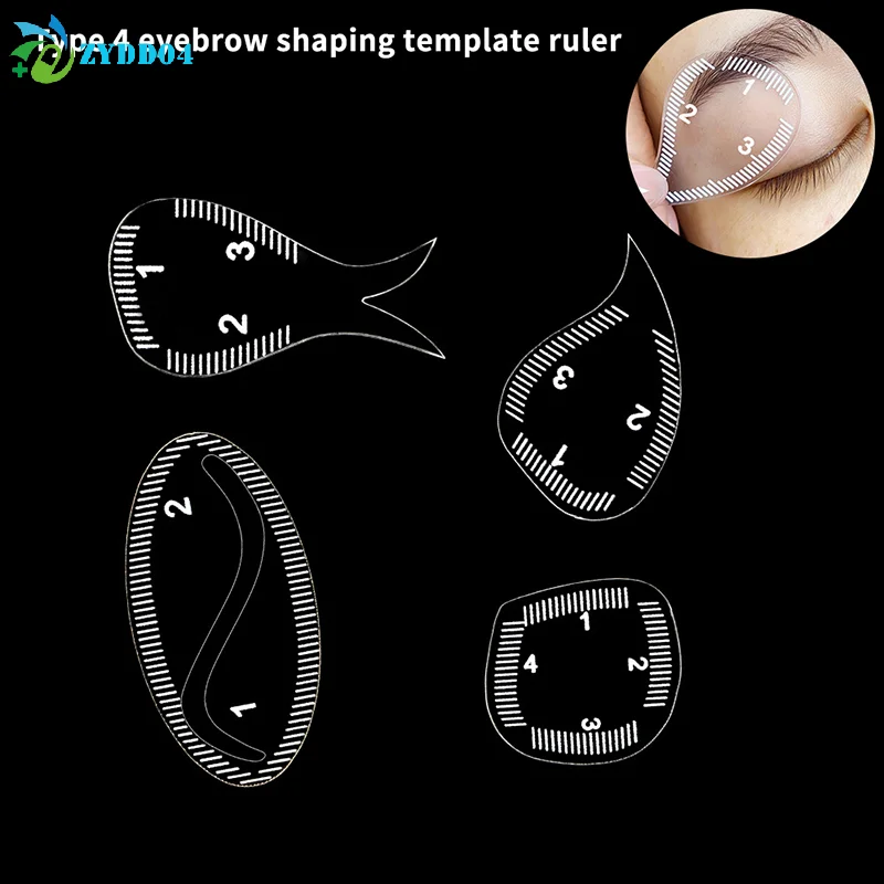 

● Трафарет для разметки бровей, линейка для формирования бровей, быстрое создание дизайна за 1 минуту, простой инструмент для микроблейдинга и перманентного макияжа