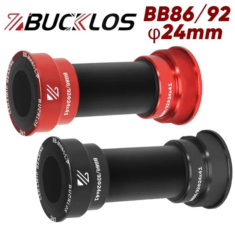 BUCKLOS BB86/92 Bike Bottom Bracket Pressfit Road Mountain Bike Bottom Bracket 24mm Bicycle Sealed Bearing BB Bicycle Parts