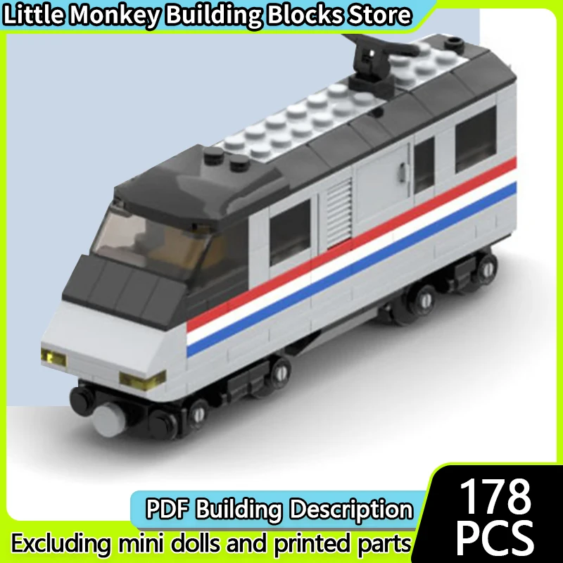 

City Car Model MOC Building Bricks Metro Liner Passenger Locomotive Modular Technology Children Holiday Gifts Assemble Toys Suit