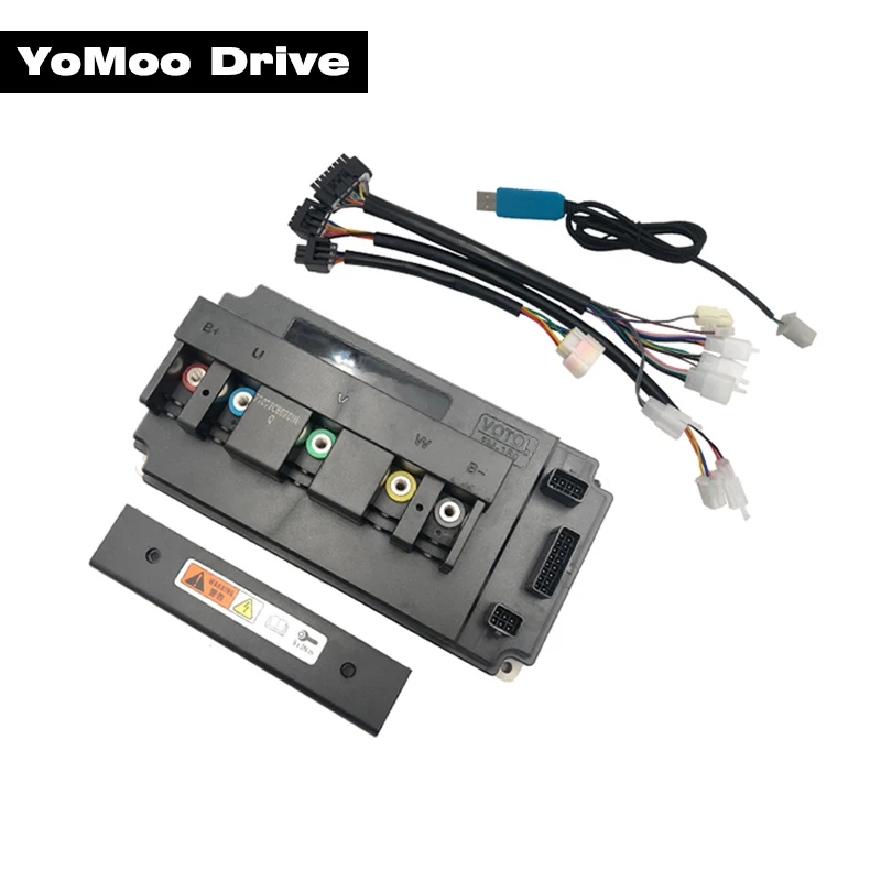 VOTOL EM-150 EM150 EM150S DC 150A 3KW 4KW Sine Wave Controller For QS Hub Mid-Drive Spoke Motor with DKD LCD One-Lin Speedometer