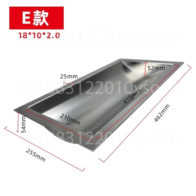 Durable Stainless Steel Insert - Type Transaction Tray Cash Register Receipt Slot For Retail Stores