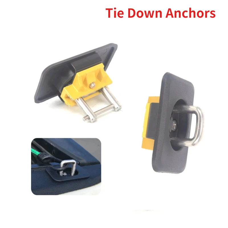 For 1998-2014 F150 1999-2013 GM 1995-2008 RAM Tie Down Anchors Retractable Truck Bed Top Side D Ring Towing Bars