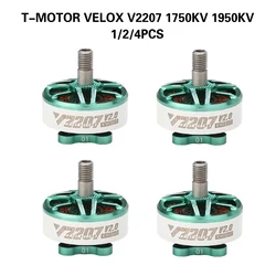 T-Motor Velox V2207 V2 2207 1750KV 1950KV 5-6S / 2550KV 4S Brushless Motor for FPV Racing Drone Quadcopter Freestyle RC Parts