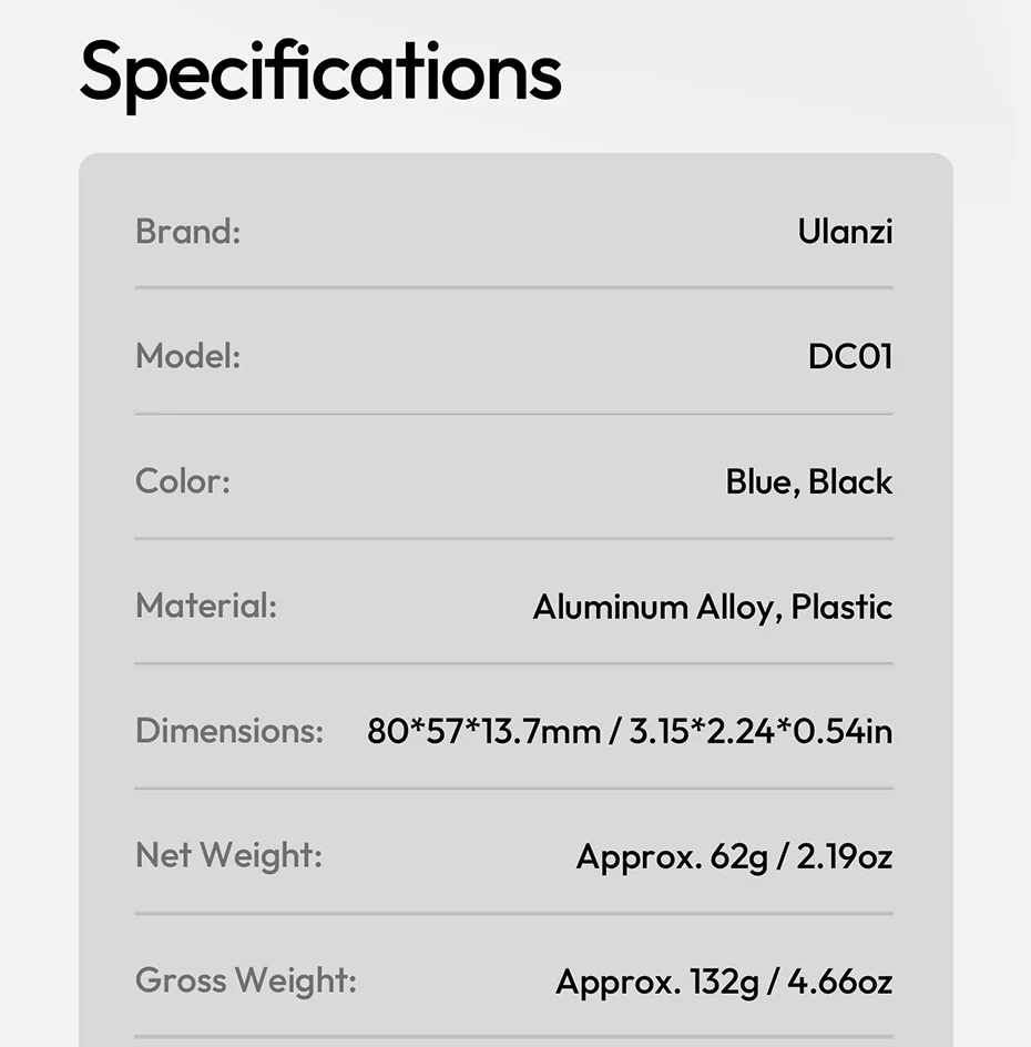 Ulanzi DC01 2-in-1 Tragbares Speicherkarten-Etui Dual-Slot Simultan-Kartenleser für Kamera Smartphone für Fotografie – Detail 19